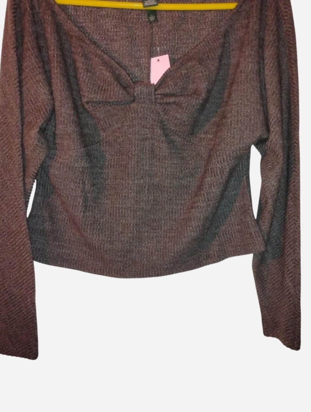 Wild Fable Textured Sweetheart Crop Top, Women's size Large  NWT